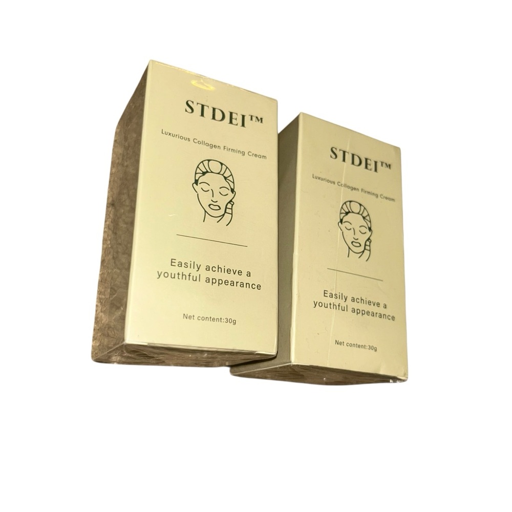 Lot Of 2 STDEI Luxurious Collagen Firming Cream Moisturizer Natural Made In USA